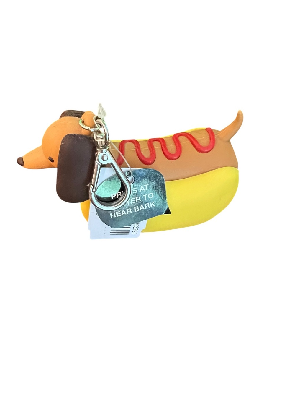Bath & Body Works Dachshund Hot Dog Keychain Hand Sanitizer Holder